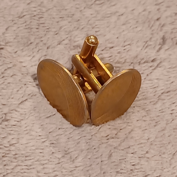 Vintage Cufflinks brass looking - Picture 3 of 3